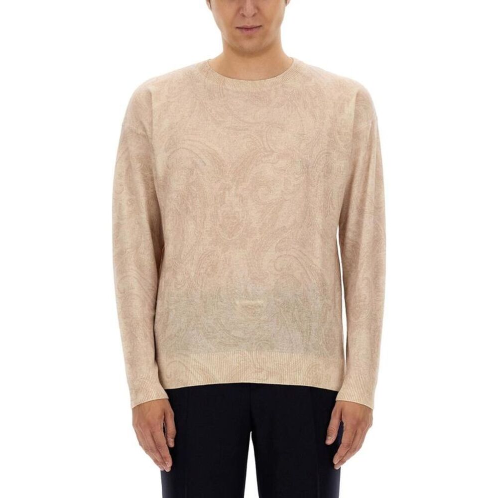 ETRO Men's Paisley Knit Sweater Men IVORY Sweaters & Cardigans